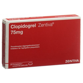 Клопидогрел Зентива 75 мг 28 таблеток покрытых оболочкой 