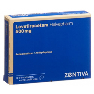 Леветирацетам Хелвефарм 500 мг 20 таблеток покрытых оболочкой
