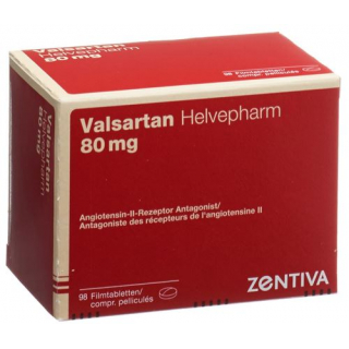 Валсартан Хелвефарм 80 мг 98 таблеток покрытых оболочкой