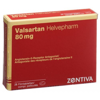 Валсартан Хелвефарм 80 мг 28 таблеток покрытых оболочкой