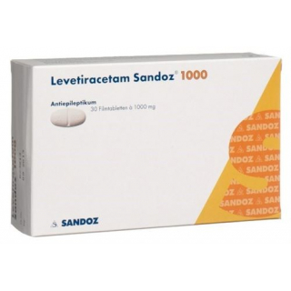 Леветирацетам Сандоз 1000 мг 30 таблеток покрытых оболочкой
