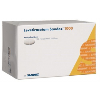 Леветирацетам Сандоз 1000 мг 100 таблеток покрытых оболочкой