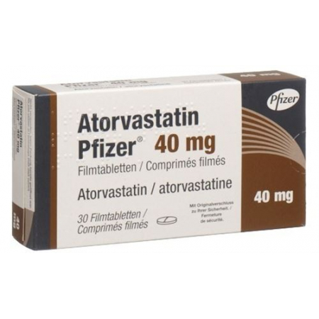 Atorvastatin Pfizer 40 mg 30 filmtablets