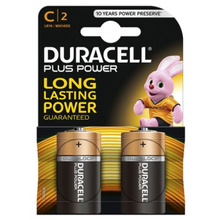 Duracell Plus Power Batterie MN1400 C 1.5V 2 штуки