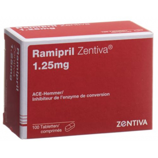 Рамиприл Зентива 1,25 мг 100 таблеток