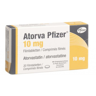 Аторва Пфайзер 10 мг 30 таблеток покрытых оболочкой 