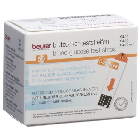 BEURER TESTSTR F GL44+GL50MMOL