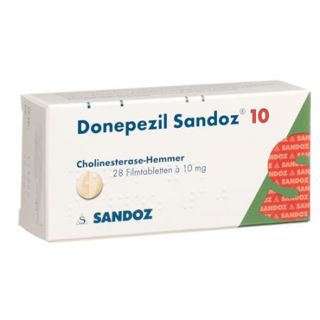 Донепезил Сандоз 10 мг 28 таблеток покрытых оболочкой