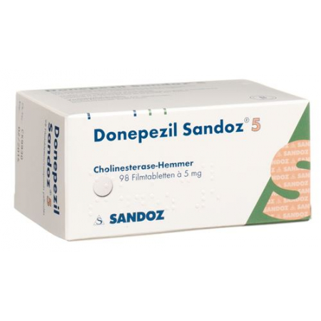 Донепезил Сандоз 5 мг 98 таблеток покрытых оболочкой