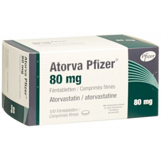 Аторва Пфайзер 80 мг 100 таблеток покрытых оболочкой 