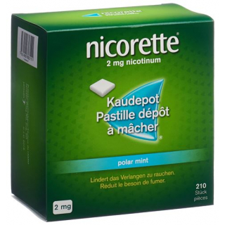 Никоретте Полярис 2 мг 210 мятных жевательных таблеток