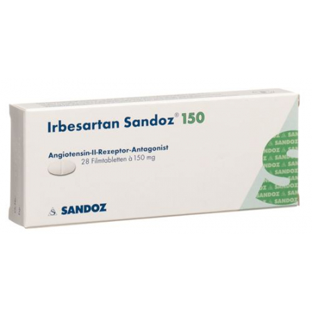 Ирбесартан Сандоз 150 мг 28 таблеток покрытых оболочкой