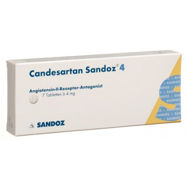 Кандесартан Сандоз 4 мг 7 таблеток