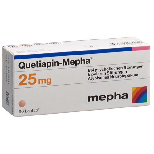 Кветиапин Мефа 25 мг 60 таблеток покрытых оболочкой 
