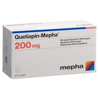 Кветиапин Мефа 200 мг 60 таблеток покрытых оболочкой 