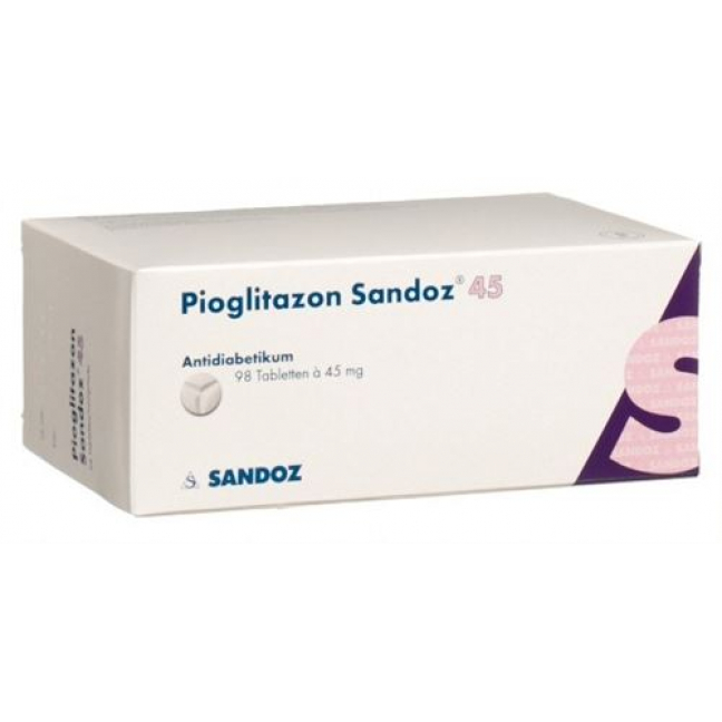 Пиоглитазон Сандоз 45 мг 98 таблеток 