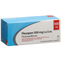 Флоксапен 500 мг 10 флаконов сухого вещества 