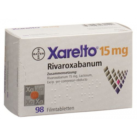 Ксарелто 15 мг 98 таблеток покрытых оболочкой 