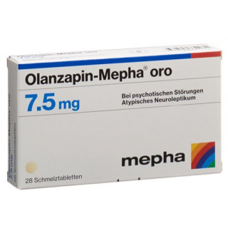 Оланзапин Мефа Oро 7,5 мг 28 ородиспергируемых таблеток