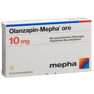 Оланзапин Мефа Oрo 10 мг 28 ородиспергируемых таблеток