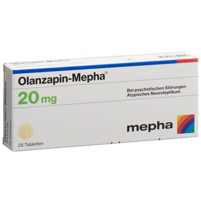 Оланзапин Мефа 20 мг 28 таблеток