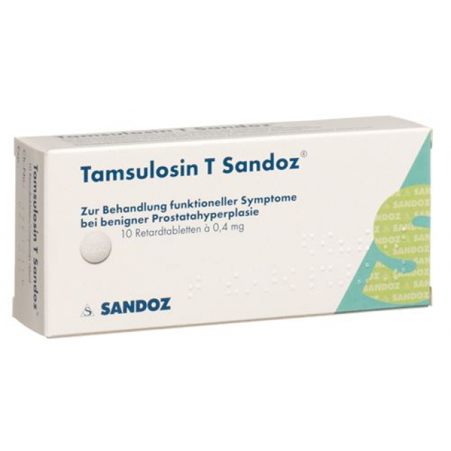 Тамсулозин T Сандоз 0.4 мг 10 ретард таблеток  - АПТЕКА ЦЮРИХ