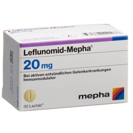 Лефлуномид Мефа 20 мг 30 таблеток покрытых оболочкой