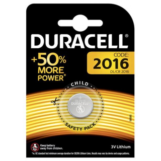 Duracell 2016 Batterie CR2016 3V Lithium Blister