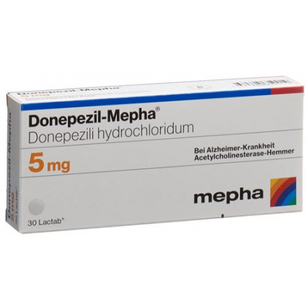 Донепезил Мефа 5 мг 100 таблеток покрытых оболочкой 