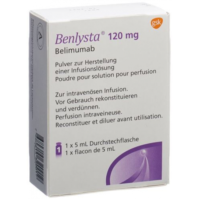 Бенлиста 120 мг сухое вещество 