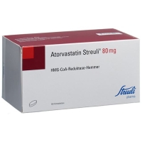 Аторвастатин Streuli Filmtabl 80 мг 30 шт