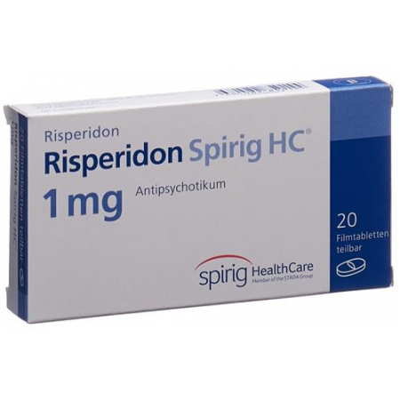 Рисперидон Спириг 1 мг 20 таблеток покрытых оболочкой 