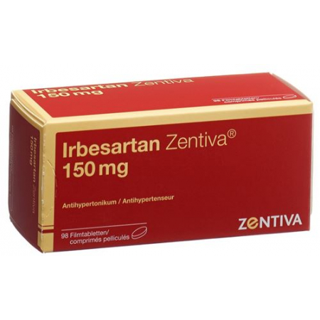 Ирбесартан Зентива 150 мг 98 таблеток покрытых оболочкой