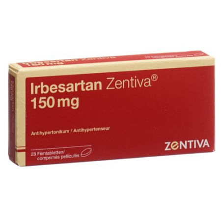 Ирбесартан Зентива 150 мг 28 таблеток покрытых оболочкой