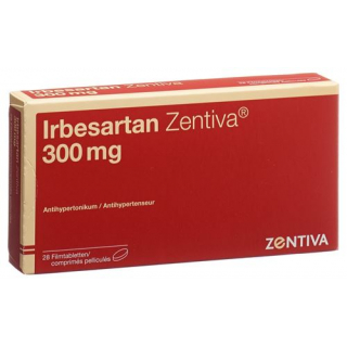 Ирбесартан Зентива 300 мг 28 таблеток покрытых оболочкой