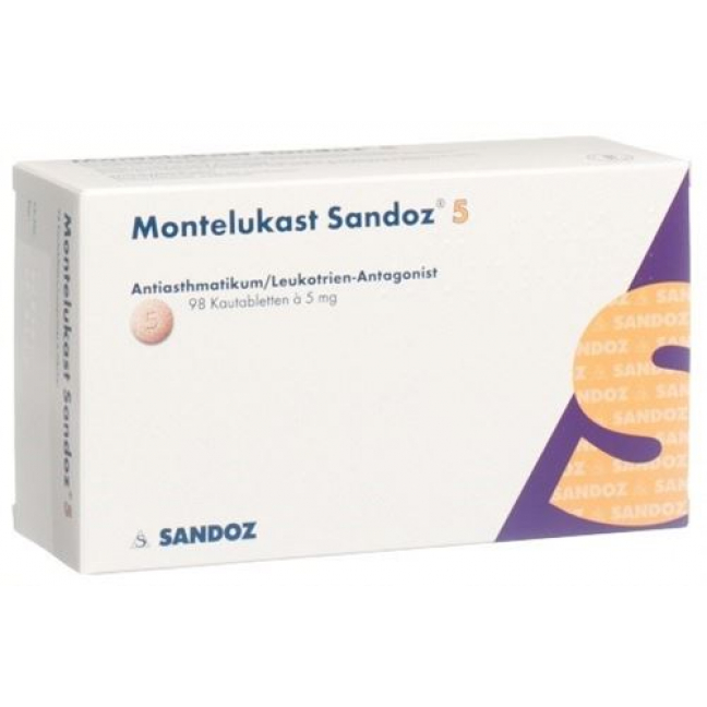 Montelukast Sandoz 5 mg 98 Kautablets