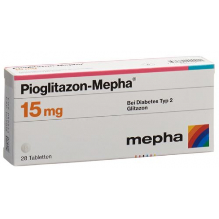 Пиоглитазон Мефа 15 мг 28 таблеток