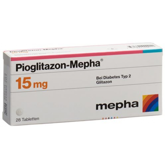 Пиоглитазон Мефа 15 мг 98 таблеток