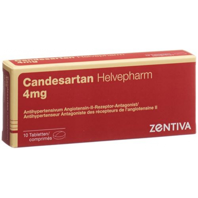 Кандесартан Хелвефарм 4 мг 10 таблеток