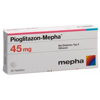 Пиоглитазон Мефа 45 мг 28 таблеток