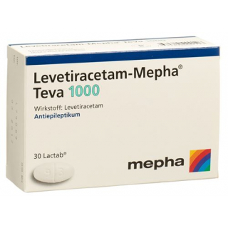 Леветирацетам Мефа Тева 1000 мг 30 таблеток покрытых оболочкой