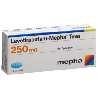 Леветирацетам Мефа Тева 250 мг 30 таблеток покрытых оболочкой