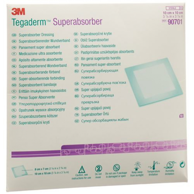 3M TEGAD ABSORB 7X8CM/10X10CM