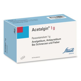 Ацеталгин 1 г 40 таблеток покрытых оболочкой