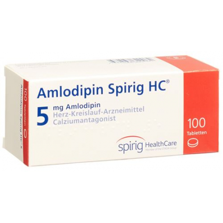 Amlodipin Spirig 5 mg 100 tablets