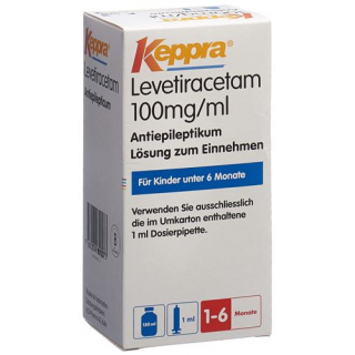 Кеппра пероральный раствор 100 мг/мл флакон 150 мл с дозирующей пипеткой 1 мл