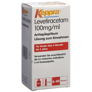 Кеппра пероральный раствор 100 мг/мл флакон 150 мл с дозирующей пипеткой 3 мл