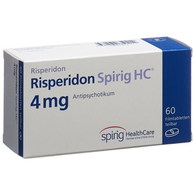 Рисперидон Спириг 4 мг 60 таблеток покрытых оболочкой