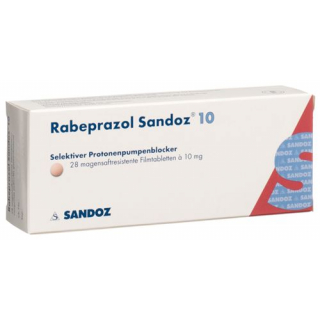 Рабепразол Сандоз 10 мг 28 таблеток покрытых оболочкой