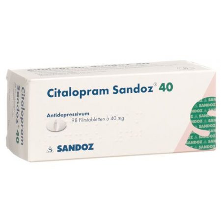 Циталопрам Сандоз 40 мг 98 таблеток покрытых оболочкой